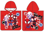 MCU Spidey and His Amazing Friends Poncho badeh&aring;ndkl&aelig;de med h&aelig;tte