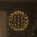 Dovana su 160 LED &Scaron;ilta balta 50,5 x 50,5 x 52 cm metalas
