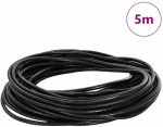 Odinė gija Juoda &Oslash;3 mm x 5 m Oda