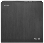 Savio AK-59 External slim CD/DVD Recorder R/RW - USB-C/USB-A juodas, Juodas, Desktop/Ne&scaron;iojamas kompiuteris, DVD&plusmn;RW, USB Type-C, DVD+RW, DVD+RW DL, DVD-RW, DVD-RW DL, 24x