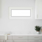 Požeminio lango RISOR 100 x 50 cm PVC ir stiklas Balta