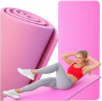 Joga, pilates, fitneso, gimnastikos ir treniruočių kilimėlis 170 cm storio