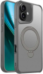 Telforceone Etteri Matt Mag Ring Apple iPhone 16 6,1' dėklas telefonui pilkos spalvos