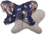 Dvipusė amortizuojanti pagalvėlė BUTTERFLY &ndash; tamsiai mėlyna/pilka ruda