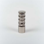 Karnizo užbaigimas VENEZIA, metalinis, mat. sidabro sp., &Oslash; 19 mm, 2 vnt.