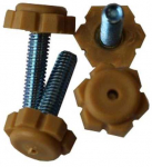 Auk&scaron;čio reguliatorius M6 x 25 mm, d-20 mm, buko sp., 4 vnt.