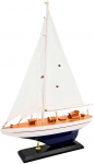 Mirtop Medinis burlaivio modelis 42 cm &ndash; jūrinė interjero dekoracija, dovana