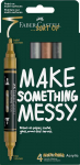 Akrilinių žymeklių rinkinys Faber-Castell Multimark 4 metalinės spalvos