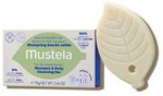 Mustela B&eacute;b&eacute; &Scaron;ampūnas & Body Cleansing Bar Kietasis muilas 75ml dermatologinis kietas muilas