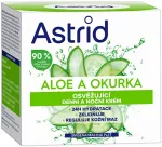 Astrid Gaivinantis dieninis ir naktinis kremas su alaviju ir agurkais, 50 ml