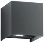 Sieninis &scaron;viestuvas 2x5W LED sieninis fasado &scaron;viestuvas ALFA, antracito sp., CCT, IP54