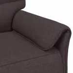 Sofa Sofos komplektas 2 vnt. Tamsiai rudas Audinys