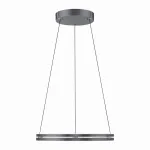 53W LED pakabinamas &scaron;viestuvas E-LOOP, pilkos sp., 2700-5000K, dimeriuojamas, 70cm, reguliuojamo auk&scaron;čio