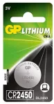 GP Battery GP Batteries ličio elementas CR2450, vienkartinė baterija, CR2450, ličio, sagos/denarų, 3 V, 1 vnt.