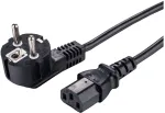 LinkIT Maitinimo laidas CEE 7/7 - C13 juodas 3 m kampuotas Schuko - C13
