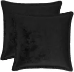 Pagalvėlės užvalkalas 2 pcs HOUTEN Juoda 35 x 35 cm Flanelė
