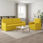 Sofa Sofos komplektas 2 vnt. &Scaron;viesi geltona Audinys