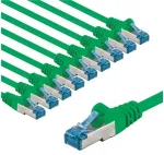 Goobay Tinklo kabelis CAT 6A, S/FTP (PiMF), 3 m, žalias, rinkinys i&scaron; 10 vnt.