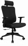 Hells Chair Biuro kėdė su spyruokline sėdyne ir 3D juosmens atrama, audinio apmu&scaron;alas, juoda