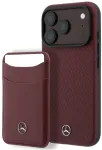 Dėklas Rinkinys etui + portfel Mercedes Grilis Pattern Leather MagSafe do iPhone 18 Pro / 17 Pro bordo spalvos