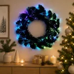 Kalėdinė girlanda 24 LED Įvairių spalvų PVC