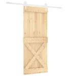 Stumdomos pu&scaron;ies durys 100x210 baltos