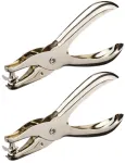 2 vienetų pakuotė vienos skylės perforatoriai, apvalūs skylmu&scaron;iai, metalinės perforavimo replės, skirtos popieriui, nuotraukoms, atvirukams, kortelėms (3 mm/6 mm)