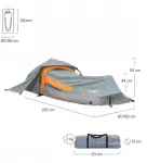 Rockland Lumaland Pop Up palapinė Solo 1 asmeniui, lengva, atspari vandeniui, pilka, skirta kempingui