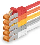 1attack.de Cat.7 tinklo kabelis Cat7 Ethernet kabelis Patch kabelis Tinklo Lan kabelis Cat.7 Raw kabelis 10 Gb/s (sftp Pimf Lszh) rinkinys su Rj45 jungtimi Cat.6a