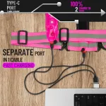 Icocopro led at&scaron;vaitinė dviratininko liemenė, bėgimo liemenė, &scaron;viesos liemenė vyrams ir moterims, usb įkraunama at&scaron;vaitinė liemenė, bėgimo &scaron;viesa, bėgimo at&scaron;vaitai, saugos liemenė