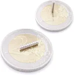 Brudazon 70 mini diskiniai magnetai 2 x 1 mm N52 stipriausio lygio neodimio magnetai itin stiprūs magnetai modelių gamybai, nuotraukoms, lentoms, skelbimų lentoms, &scaron;aldytuvams, rankdarbiams, itin stiprūs magnetiniai diskai
