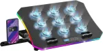 Empire Gaming - guardian c900 pc au&scaron;intuvas ne&scaron;iojamam kompiuteriui 12''-17'' rgb - 9 ventiliatoriai - lcd valdiklis - 10 rgb režimų - 6 greičiai - 7 reguliuojami auk&scaron;čiai - nuimamas laikiklis