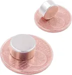 Brudazon 10 mini diskiniai magnetai 10 x 5 mm N52 stipriausio lygio neodimio magnetai itin stiprūs magnetai modelių gamybai, nuotraukoms, lentoms, skelbimų lentoms, &scaron;aldytuvams, rankdarbiams, itin stiprus magnetinis diskas
