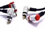 Cisco Vitalco Rca kampinis kabelis 2x Rca cinch 3m