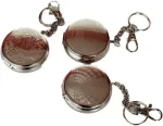 J. Pack of 3 ki&scaron;eninių peleninių apvalios ne&scaron;iojamos paplūdimio peleninės mažos peleninės atsparios kvapams metalinės gali būti naudojamos kaip tablečių dėžutė su cigarečių padėklu