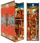 Habarri medinis 3d namelis Book Nook Banketas Tangų dinastija Pramogos Knyga Kinija