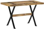 Valgomojo stalas, 120x60x76cm, neapdorota mango mediena
