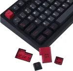 Jaketsai klavi&scaron;ų dangteliai, 172 klavi&scaron;ų cherry profilio double shot klavi&scaron;ų dangtelių rinkinys su 2.75u, 3u, 6.25u ir 7u tarpo klavi&scaron;u, skirtas cherry mx jungikliams iso ansi i&scaron;dėstymo mechaninei klaviatūrai