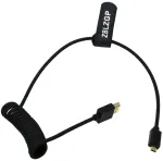 Zblzgp 8k Ultra High Speed Hdmi kabelis 8k 60hz 4k 120hz pintas kabelis Hdmi 2.1 kabelis 48gbps skirtas Tv / Ps5 / Ps4 / Hdtv / Rtx 3080 3090 ne&scaron;iojamam kompiuteriui projektoriui Smallhd monitoriui Micro Hdmi į Hdmi