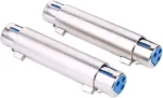 Alnicov 2 x Xlr 3 kontaktų moteri&scaron;kas-moteri&scaron;kas kabelio adapteris, jungtis audio mikrofonui ir kt.