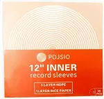 Pagrindinė plok&scaron;tė Pojiso lp vinilinių plok&scaron;telių įmautės 7 12 colių, skaidrios, basic
