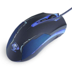 E-Blue E-Mėlyna Pelė su laidu, E-mėlynas Auroza, juoda, optinė, 3500DPI