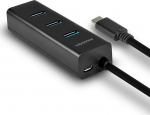 AXAGON HUE-S2C 4x USB3.0 įkrovimo &scaron;akotuvas, MicroUSB įkrovimo jungtis, C tipo