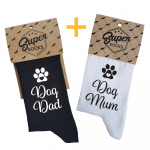 Kojinių komplektas porai "Dog Dad & Mum"