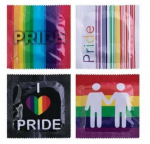 Pasante Healthcare Pasante Pride 144-Pack Condoms - Natural Color, Standard Fit, CE Marked