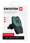 Swissten WM1-AV3 oro ventiliacinis automobilio laikiklis su belaidžiu įkrovimu + 1,2 m mikro USB laidu