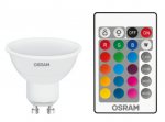 Osram 4,5W LED lemputė RETROFIT RGBW su nuotolinio valdymo pulteliu, 2700K, GU10, dimeriuojama