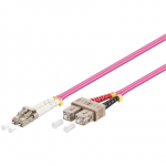 Goobay 95943 optinio pluo&scaron;to kabelis, daugiamodis (OM4) Violett, 1m
