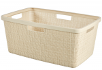 Skalbinių krep&scaron;ys Jute Curver H25/W39.4/&oslash;59.4cm baltas