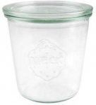 Multi Patentuotas stiklinis butelis Weck 290 ml &Oslash;8,8x8,75 cm be dangtelio, 48 vnt./dėžutėje